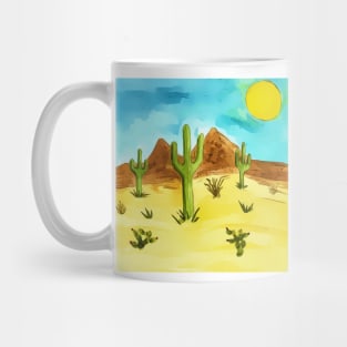 Saguaro cactus as seen in the Saguaro National Park in Arizona Mug